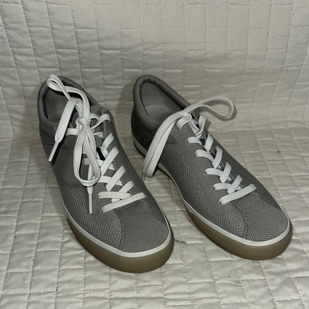 Rothy's Gray and White Minimalist Sneakers NWOT